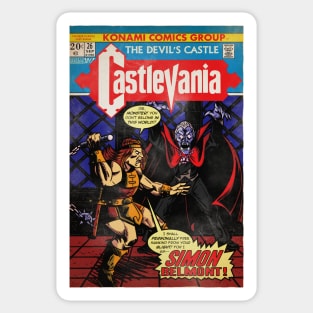 Castlevania Vintage Comic Cover Sticker